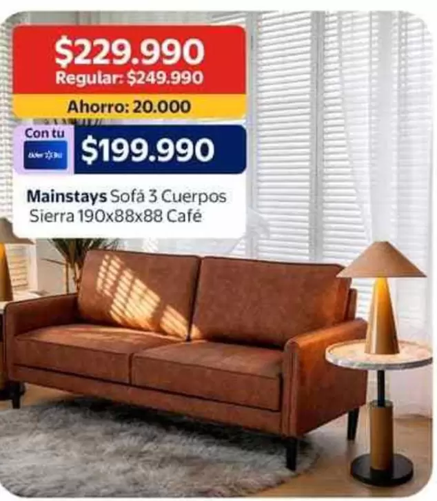 Mainstays -  Sofa 3 Cuerpos