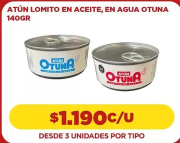 Atún Lomito En Aceite, En Agua O Tuna