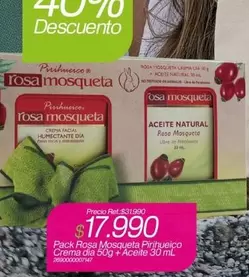 Pack Rosa Mosqueta Crema Dia 50g + Aceite