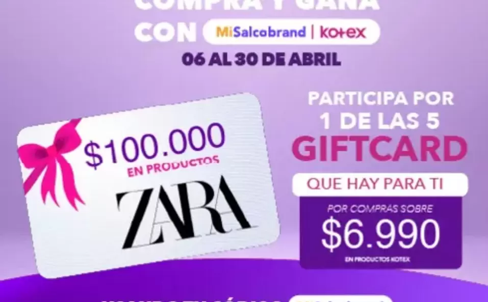 Zara - Parti IPA POR 1 DE LA 5 GIFT TCARD