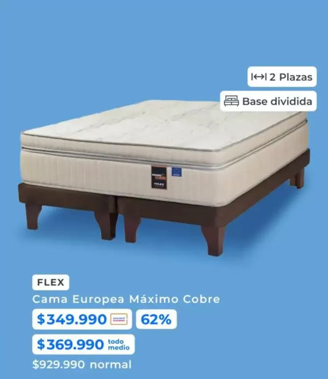 Flex - Cama Europea Máximo Cobre
