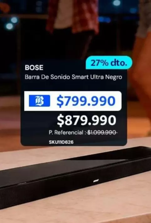 Bose - Barra De Sonido Smart Ultra Negro