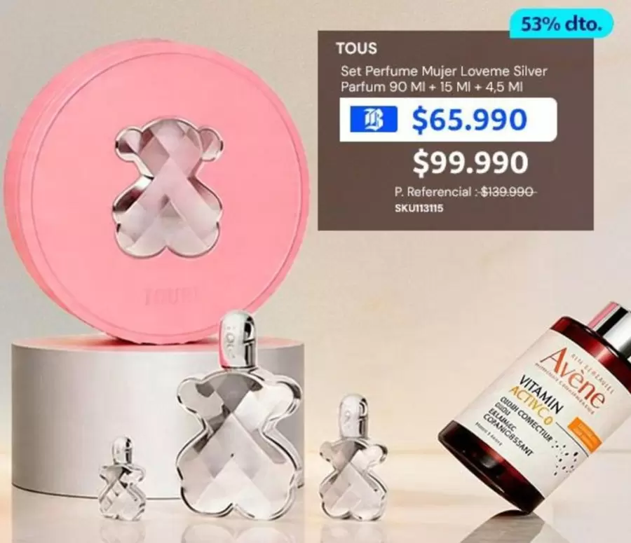 Tous - Set Perfume Mujer Lovetime Silver