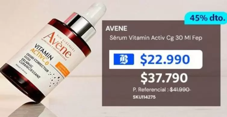 Avène -  sérum Vitamin Activ Cg 30 Ml