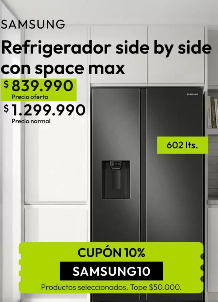 Samsung - Refrigerador Side By Side Space Max