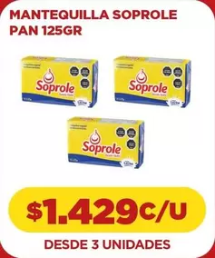 Soprole - Mantequilla Pan 125gr