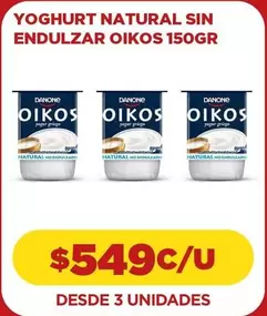 Danone - Yoghurt Natural Sin Endulzar