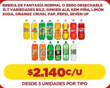 Bilz - Bebida De Fantasia Normal O Zero Desechable
