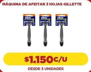 Gillette - Máquina De Afeitar 3 Hojas