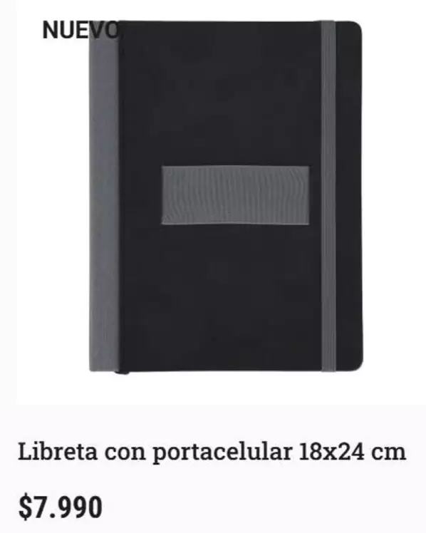 Libreta Con Portacelular 18x24 Cm
