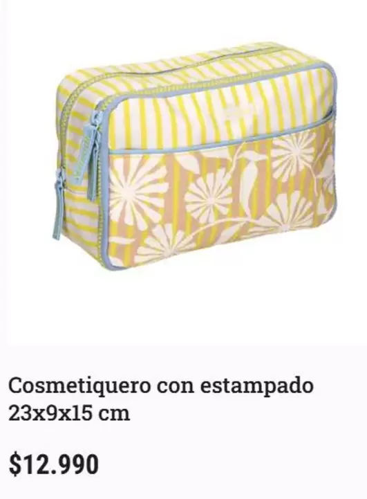 Cosmetiquero Con Estampado 23x9x15 Cm
