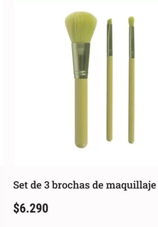 Set De 3 Brochas De Maquillaje