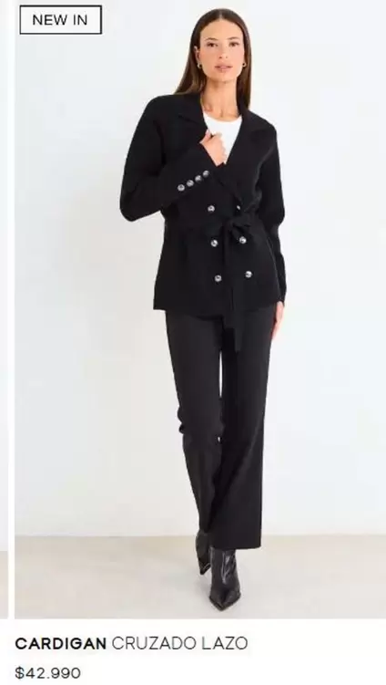 Cardigan Cruzado Lazo