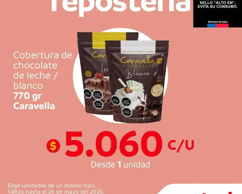 Cobertura De Chocolate De Leche / Blanco