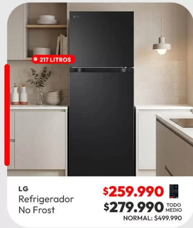 LG - Refrigerador No Frost
