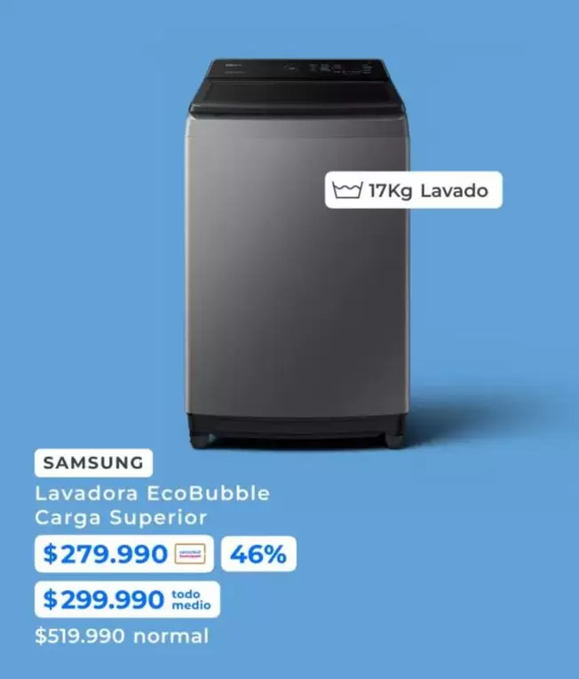 Samsung - Lavadora EcoBubble