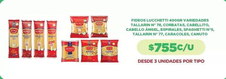 Lucchetti - Fideos Luchetti Variedad