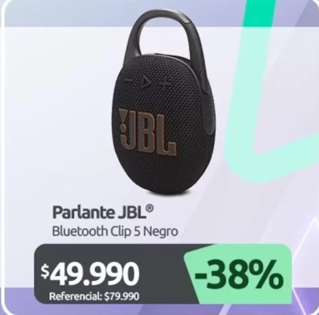 JBL - Parlante Bluetooth Clip 5 Negro