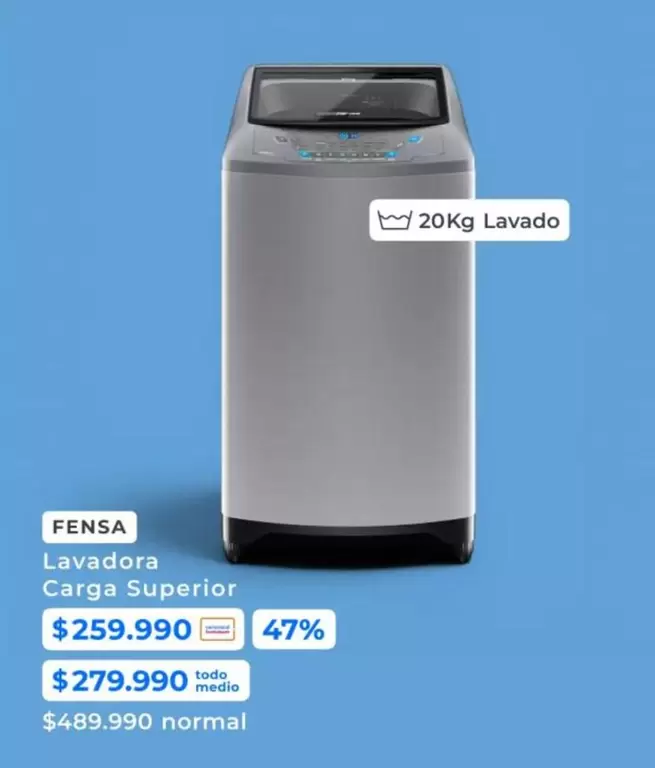Fensa - Lavadora Carga Superior