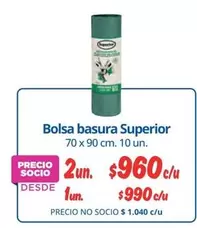 Superior - Bolsa Basura