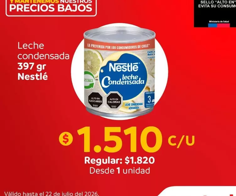 Nestlé - Leche Condensada 397 Gr