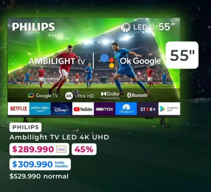 Philips - Ambilight Tv Led 4k Uhd