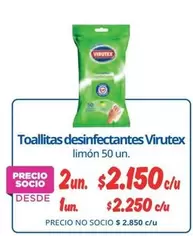Virutex - Toallitas Desinfectantes