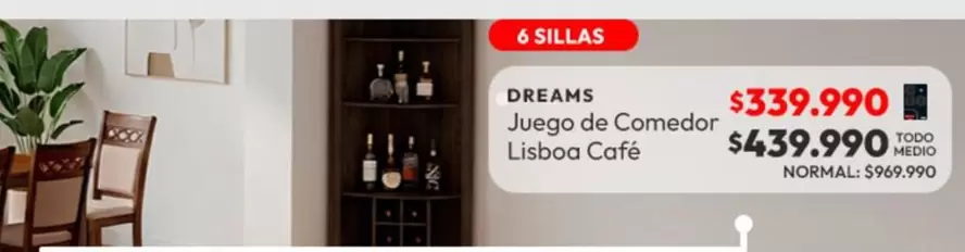 Juego De Comedor Lisboa Cafe