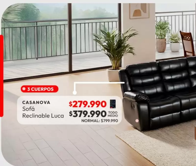 Sofá Reclinable Luca