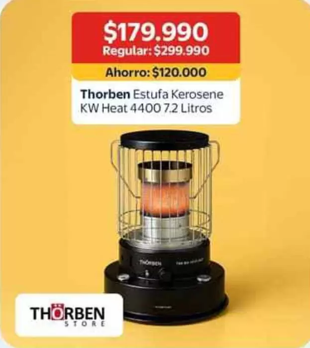 Thorben -  Estufa Kerosene Kw Heat 4400 7.2 Litros