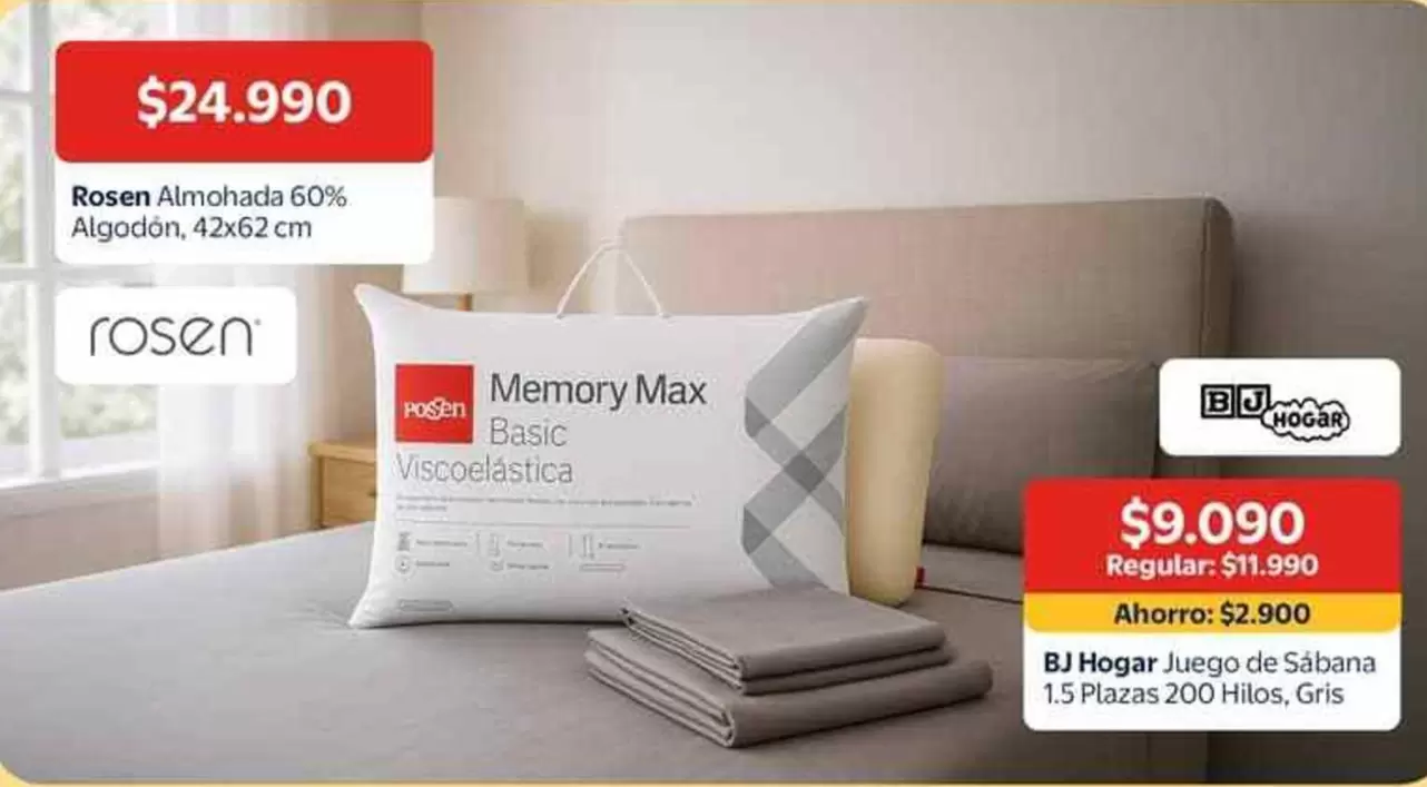 Rosen - Almohada 60% Algodón