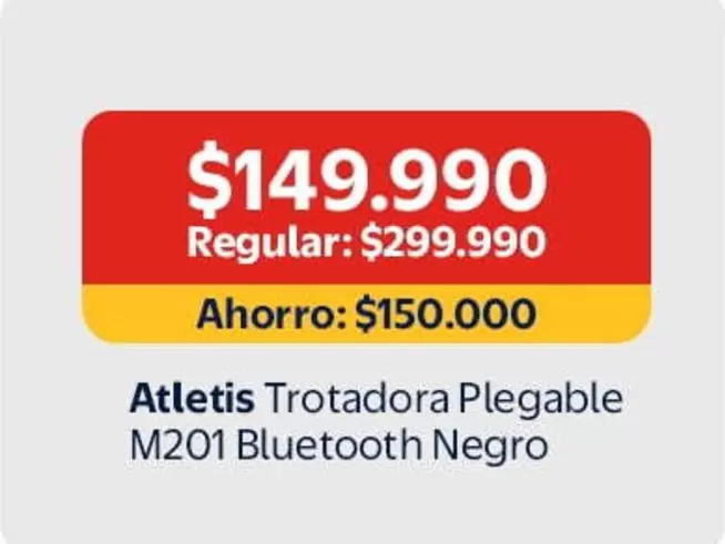Trotadora Plegable M201 Bluetooth Negro