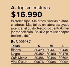 Arcos - Top Sin Costuras