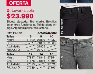 Silueta Ajusta, Tiro Medio, Bolsillos Delanteros Funcionales