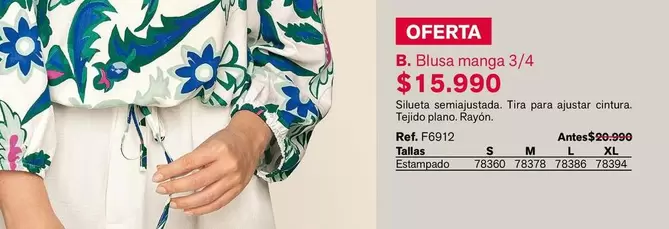 Blusa Manga 3/4