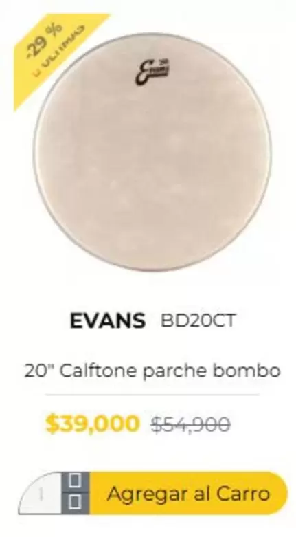 Evans Bd20ct 20" Calfone Parete