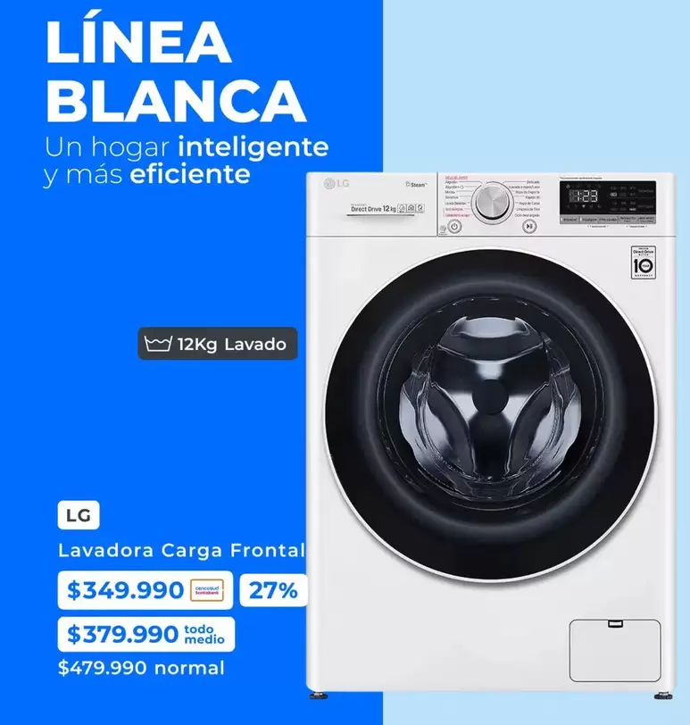 LG - Lavadora Carga Frontal