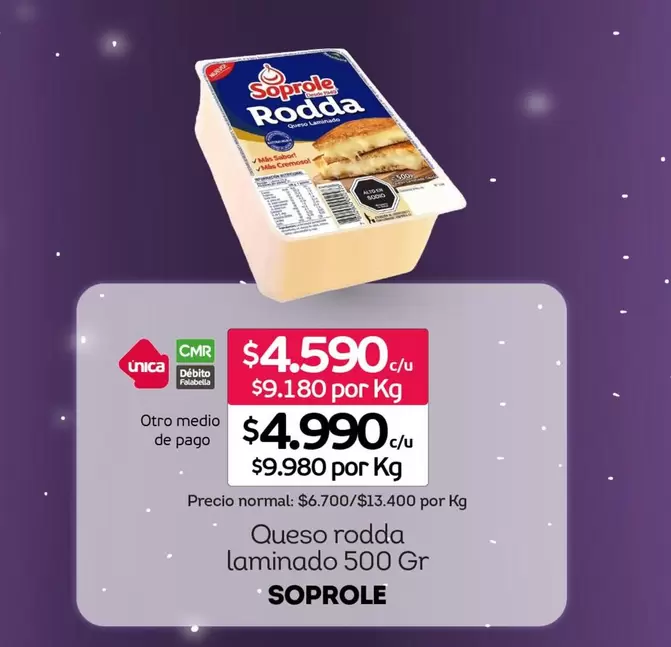 Soprole - Queso Roda Laminado