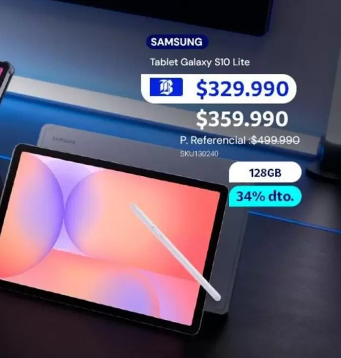 Samsung - Tablet Galaxy S10 Lite