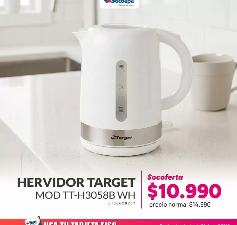 Hervidor Target Mod TT-H3058B WH