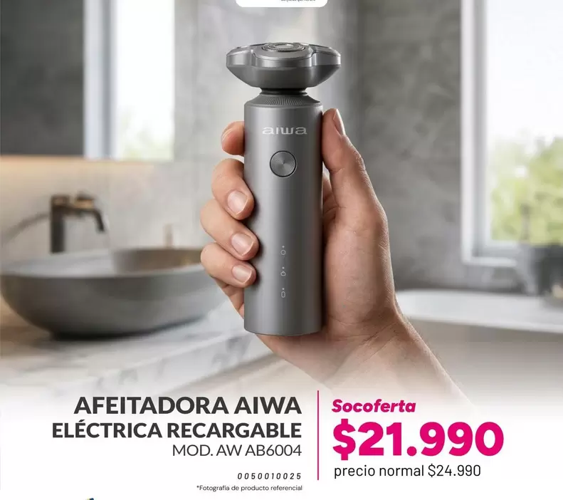Aiwa - Afeitadora Eléctrica Recargable