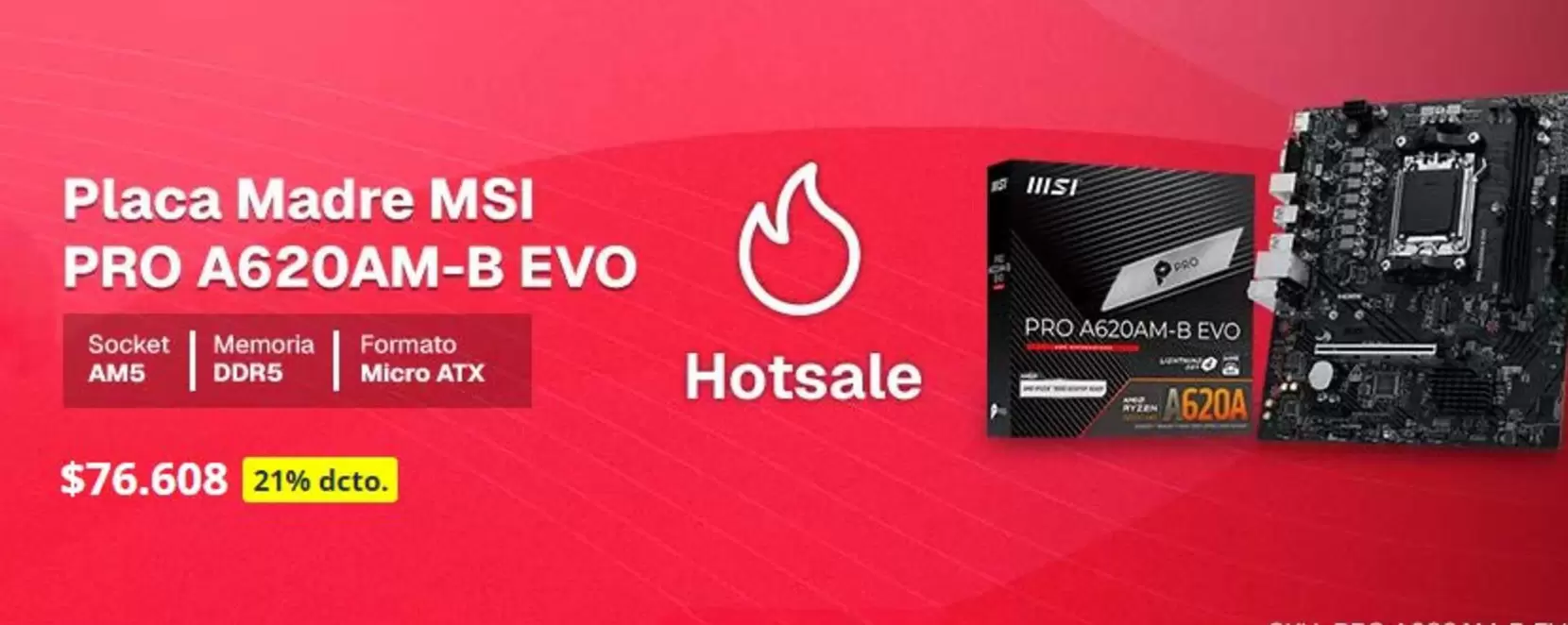 MSI - PLACA  PRO A62OAMB EVO