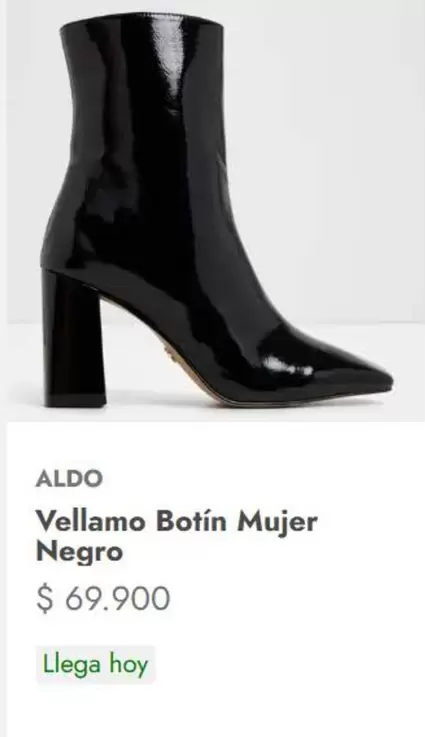 Velllamo Botín Mujer Negro