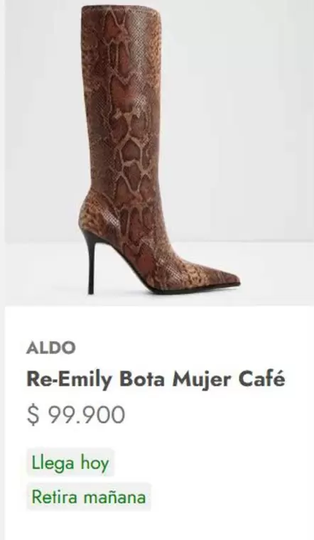 Re-emilly Bota Mujer Cafe