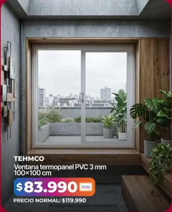 Ventana Termopanel Pvc 3 Mm