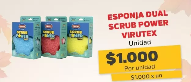 Virutex - Esponja Dual Scrub Power