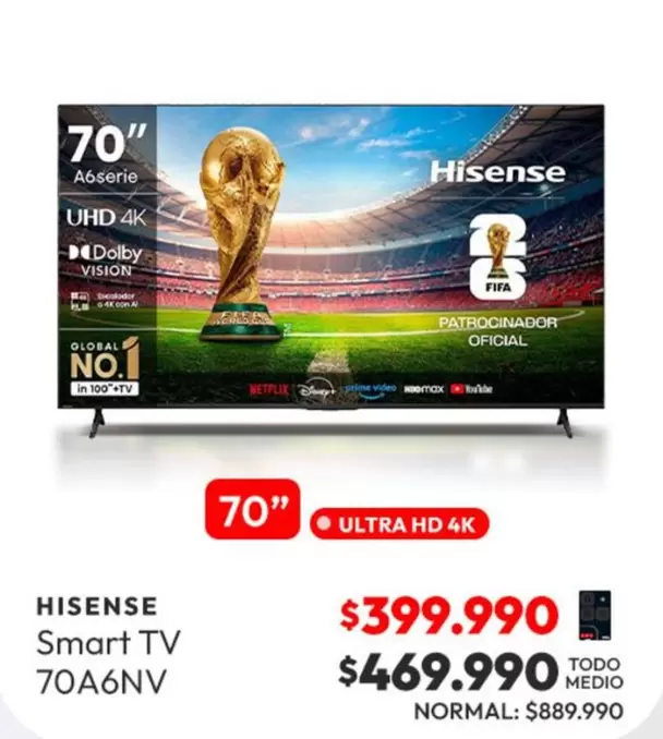 Hisense - Smart Tv 70A6NV
