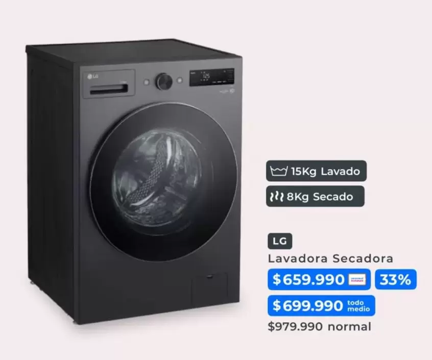 LG - Lavadora Secadora