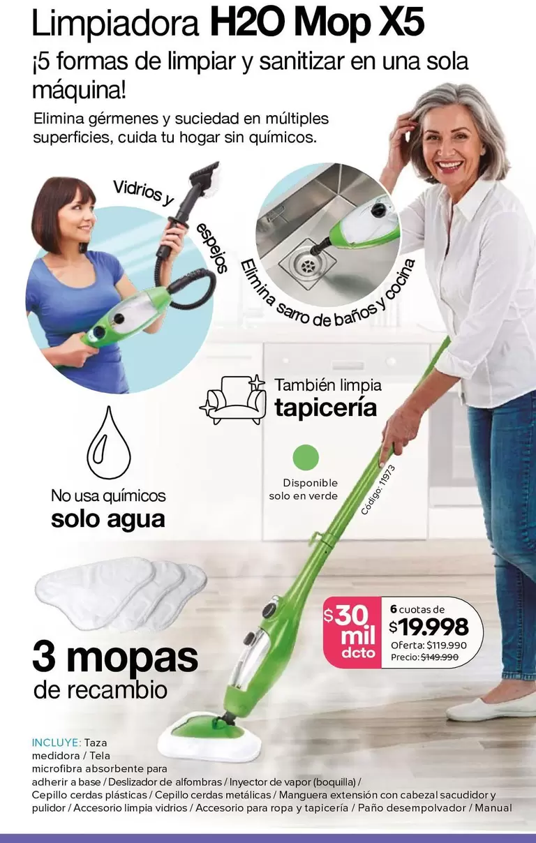 Limpiadora H20 Mop X5