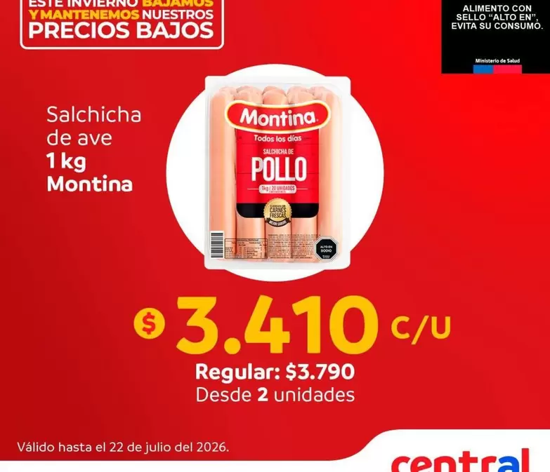 Montina - Salchicha De Ave